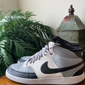 Nike Court Vision Mid Next Nature Light Smoke Grey /Black Sail Size 14 Sneakers